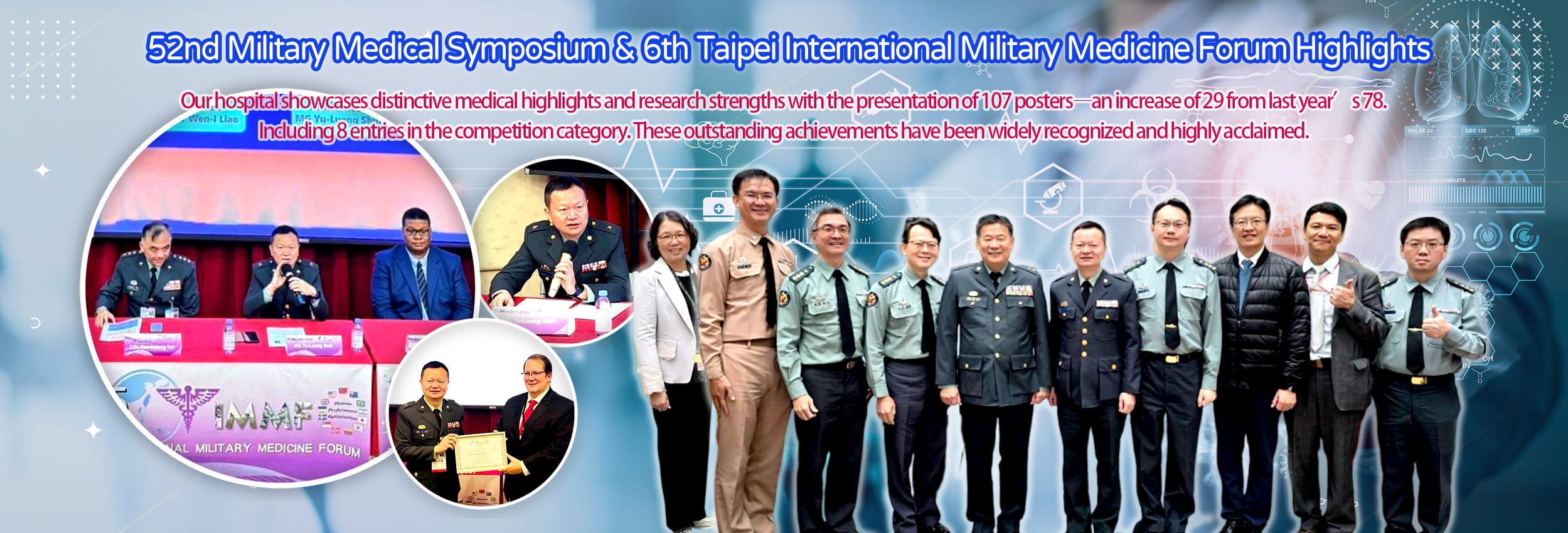 52nd Military Medical Symposium & 6th Taipei International Military Medicine Forum Highlights